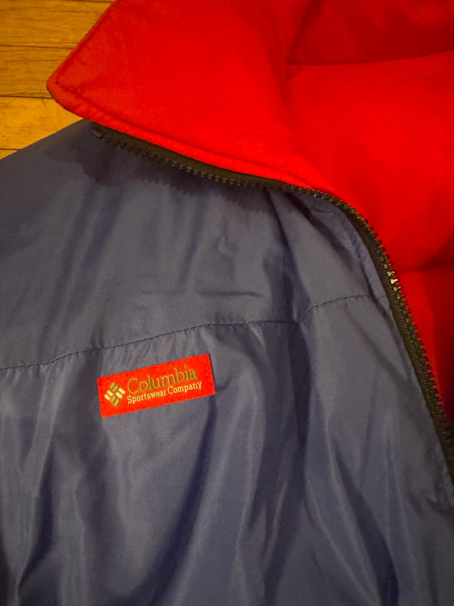 Columbia late 1980s reversible puffer jacket  2