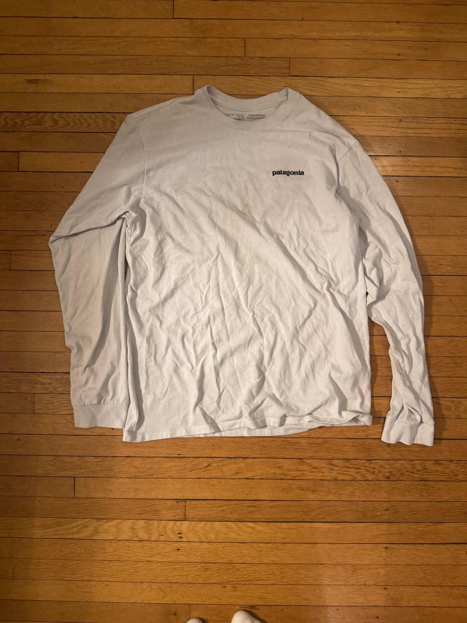 Patagonia white longsleeve