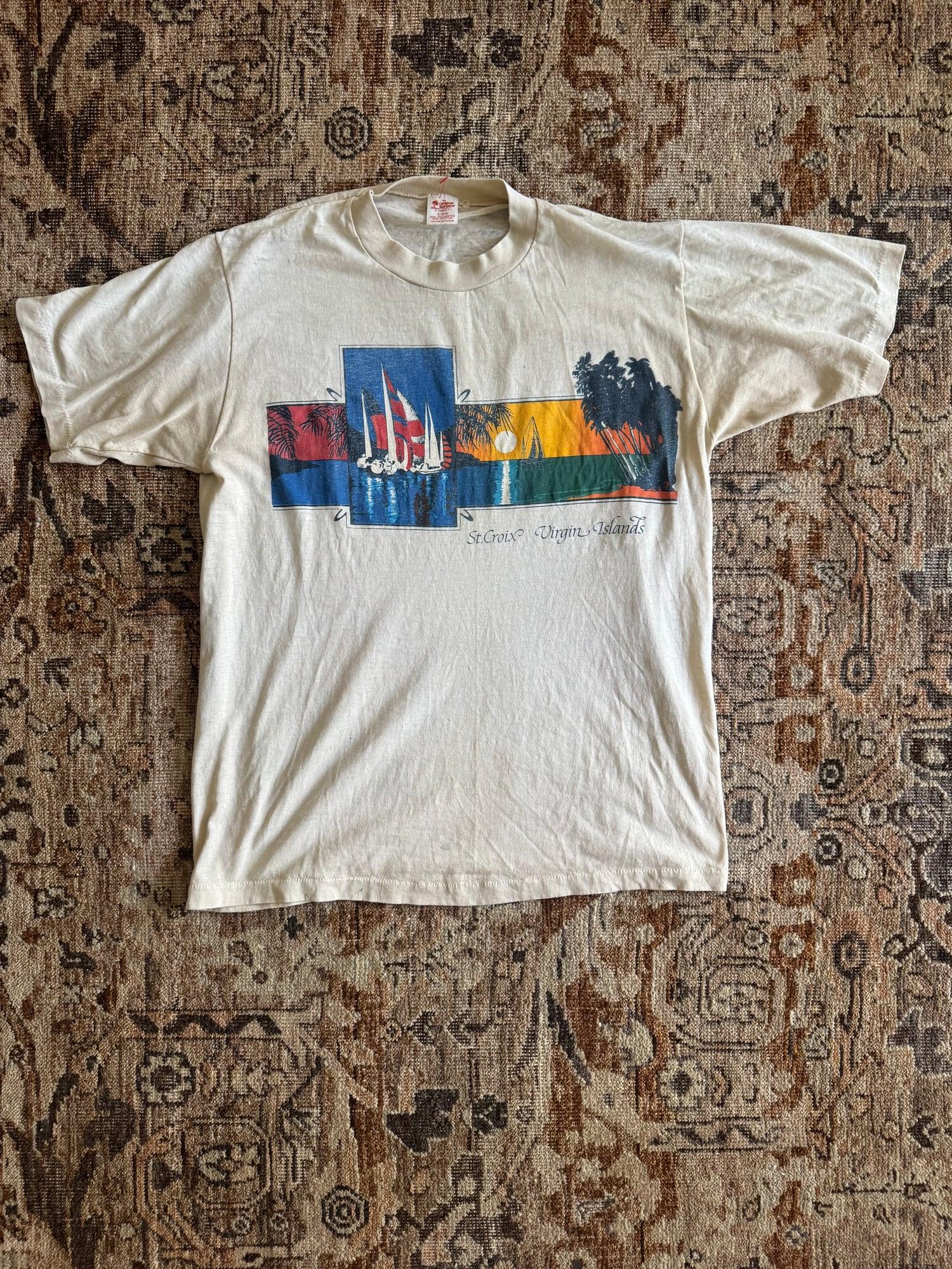 St Croix virgin island t shirt 1970s vintage