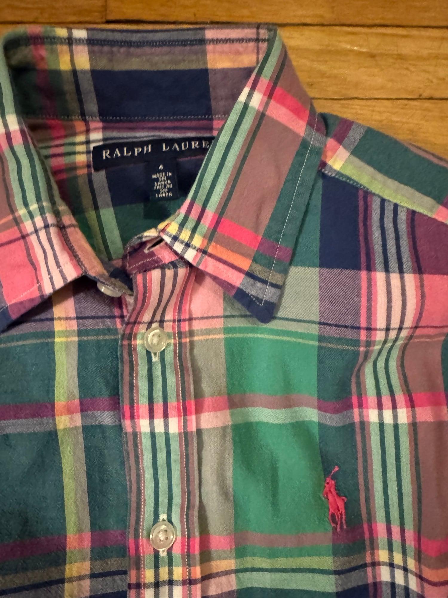 Ralph Lauren plaid button up women’s  2