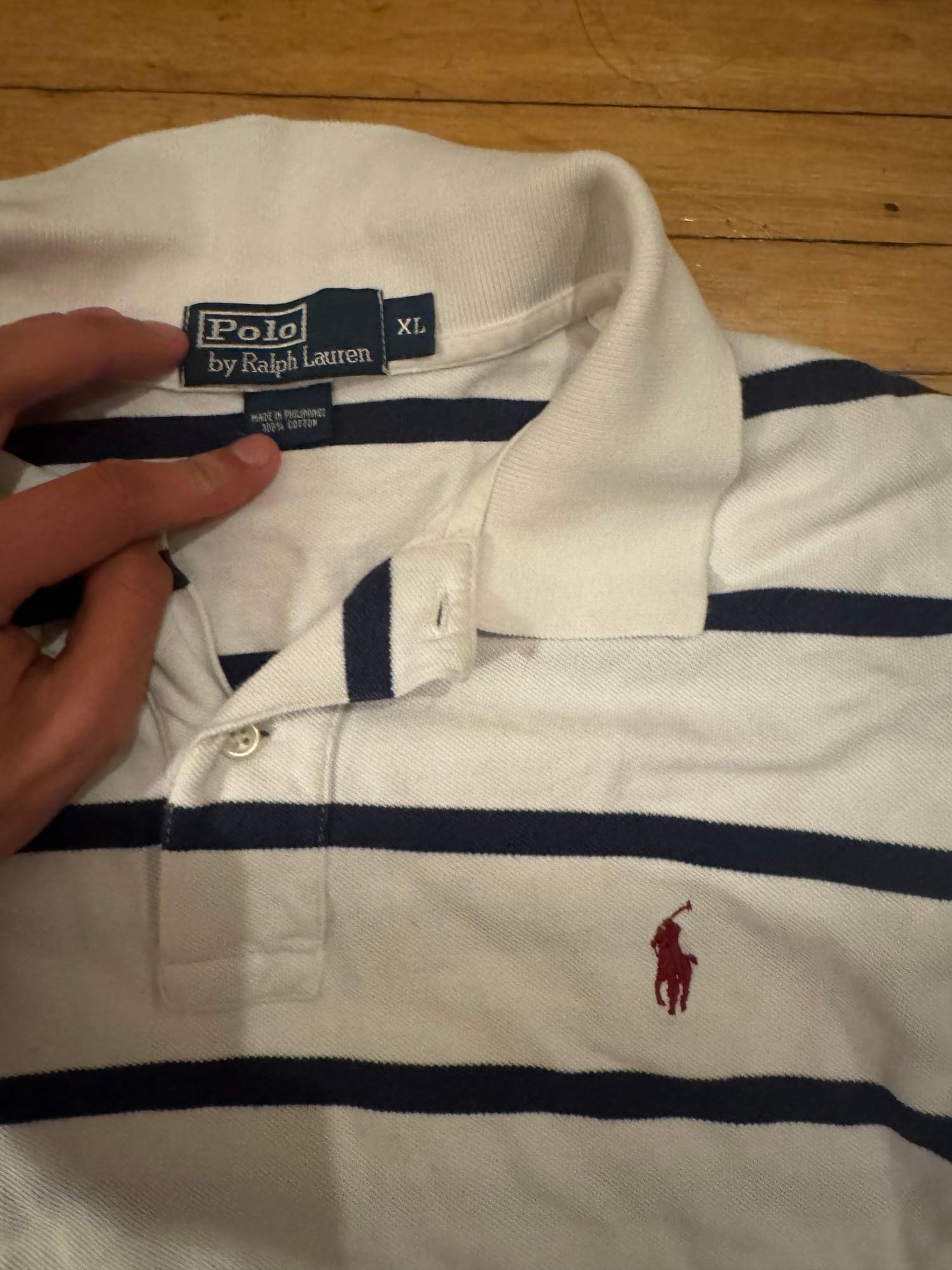 Vintage 1990s polo Ralph Lauren rugby shirt size XL 2