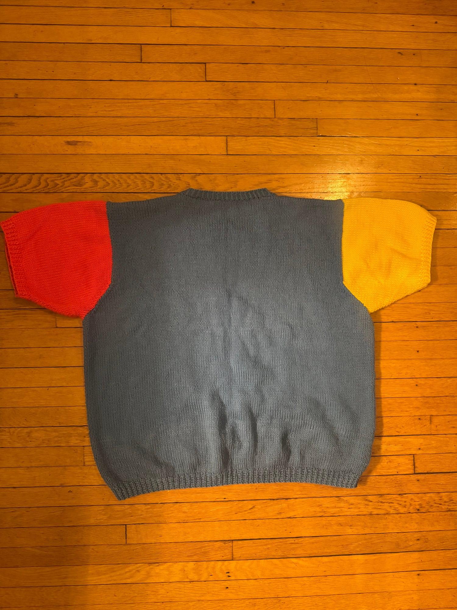 Women’s 1970s-80s floral sweater size M-L 3
