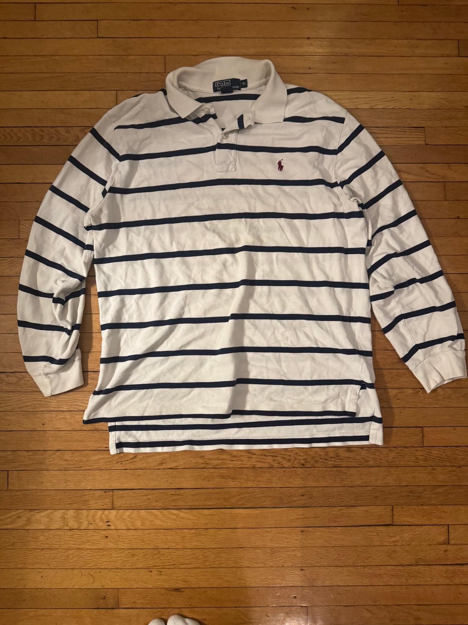 Vintage 1990s polo Ralph Lauren rugby shirt size XL